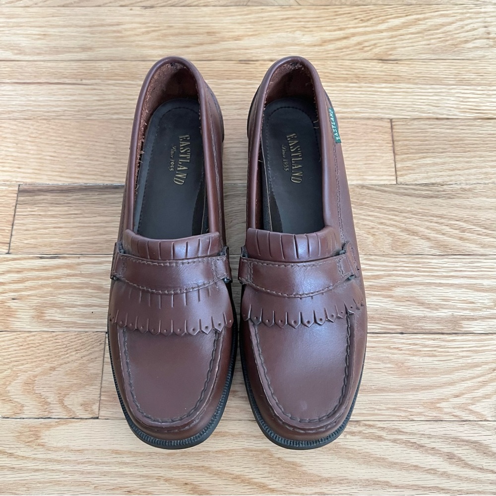 Eastland 80’s 90s Vintage Brown Leather Loafers 6.5 M Women's Shoes Granny